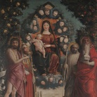 Andrea Mantegna, Pala Trivulzio, 1497, Tempera su tela, 214 x 287 cm, Pinacoteca del Castello Sforzesco, Milano