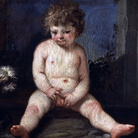 Carlo Francesco Nuvolone, Putto che fa pipì, olio su tela, 62 x 76 cm.