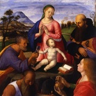 Chantilly, Musée Condé | Alvise Vivarini, La Vergine con il Bambino e santi, bois, 1500, Tavola, 99 x 144 cm