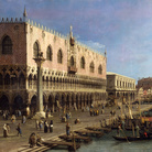 Antonio Canal detto Canaletto, Il molo verso Est con la Colonna di San Marco, Olio su tela, 186 x 111 cm, Milano, Raccolte d’Arte Antica e Pinacoteca del Castello Sforzesco