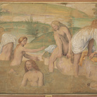 Bernardino Luini, Ragazze al bagno, 1513?1514 circa, affresco trasportato su tavola, cm 135 x 235. Milano, Pinacoteca di Brera