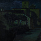 Diego Rivera - Notturno in Avila, 1907.Olio su tela, 99,5 x 92,6 cm.Col. Museo Dolores Olmedo, Xochimilco, México