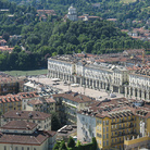 Veduta aerea di Piazza Vittorio Veneto, Torino. - Torino