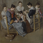 Giacomo Ceruti detto il Pitocchetto, Donne che lavorano, 1720-1725 circa, Olio su tela, 170.5 x 194 cm | Courtesy Pinacoteca Tosio Martinengo, Brescia