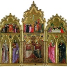 Giuliano da Rimini, Incoronazione della Vergine, Santi e scene della Passione, tempera e oro su tavola, Rimini, Museo della Città