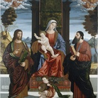Benedetto Carpaccio, Madonna con il bambino e i santi Nicolò e Giovanni Batista. Museo Civico Sartorio, Trieste