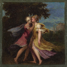 SPLENDORI DEL RINASCIMENTO A VENEZIA. Schiavone tra Parmigianino, Tintoretto e Tiziano, Venezia, Museo Correr fino al 10 aprile 2016. Andrea Meldola detto Schiavone, Giove seduce Callisto, Olio su tela, cm 18,7 x 18,8, Londra, The National Gallery | © MUVE - Fondazione Musei Civici di Venezia