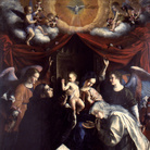 Orazio Gentileschi, Madonna del Rosario, 1613-1617, Olio su tela, 201 x 293 cm, Pinacoteca civica “B.Molajoli”, Fabriano