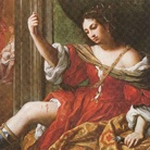 Elisabetta Sirani (Bologna, 1638 - Bologna, 1665), Porzia che si ferisce alla coscia, 1664, Houston, Ross Miles Foundation