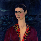 Frida Kahlo, Autoritratto con vestito di velluto, 1926, Olio su tela, 79.7 x 59.9 cm, Museo Dolores Olmedo, Messico, Riproduzione formato Modlight | © Banco de México Diego Rivera & Frida Kahlo Museums Trust, México D.F.