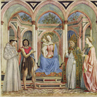 Domenico Veneziano, Pala di Santa Lucia de' Magnoli, 1445. Tempera su tavola, cm 209×216. Galleria degli Uffizi, Firenze