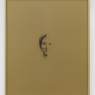 Giovanni Anselmo, Lato sinistro, 1970. Matita su carta intelata, cm 120 x 102. Collezione privata