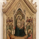 Bernardo Daddi, Madonna col Bambino in trono tra i Santi Pietro e Paolo e angeli, tempera su tavola, Firenze, Galleria degli Uffizi