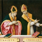 Filippino Lippi, I Santi Ubaldo e Frediano, 1496, Tempera grassa su tavola, 45.6 x 32.8 cm, Collezione privata