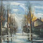 Maurice De Vlaminck, Inondazioni, 1935. Olio su tela, cm 73,3 x 92,2. Johannesburg Art Gallery, Johannesburg © Maurice De Vlaminck by SIAE 2015