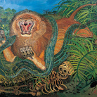 Antonio Ligabue, Re della foresta, 1959, Olio su tela, 190 x 251 cm | Courtesy of Fondazione Archivio Antonio Ligabue di Parma