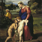 Raffaello Sanzio, Madonna del Passeggio (1516-1518). Olio su tavola, 88 cm x 62 cm. National Gallery of Scotland, Edimburgo