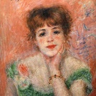 Pierre-Auguste Renoir, Jeanne Samary in abito scollato, 1877, Museo Puskin | Jeanne era un'affascinante giovane attrice francese. Renoir la incontrò nel salotto di Madame Charpentier nel 1877. Per i tre anni successivi fu sua musa, modella e forse (per un più breve periodo) anche amante.