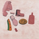 Philip Guston, Painter's Forms, 1972, Olio su pannello, 153.7 x 123.2 cm, Collezione privata | © The Estate of Philip Guston | Courtesy Hauser & Wirth