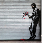 Banksy, Waiting in vain... at the door of the club, New York