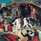 Antonio Ligabue, Corrida, 1931-1932, Olio su tavola di compensato, 55 x 61 cm