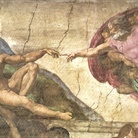 Michelangelo Buonarroti, La Creazione di Adamo, 1511. Affresco, cm 280 x 570. Cappella Sistina, Musei Vaticani