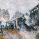 Claude Monet (1840 - 1926), Il ponte dell’Europa, Stazione Saint-Lazare, 1877, Olio su tela, 65 x 81 cm, Parigi, Musée Marmottan Monet, Dono Eugène e Victorine Donop de Monchy, 1940 | © Musée Marmottan Monet, Paris / Bridgeman Images