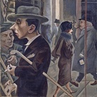 George Grosz, Street Scene (Kurfürstendamm) [Strassenszene (Kurfürstendamm)], 1925. Olio su tela, 81.3 × 61.3. Museo Thyssen-Bornemisza, Madrid. © George Grosz, by SIAE 2015 - Estate of George Grosz