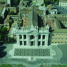 Veduta aerea della Basilica di San Giovanni in Laterano a Roma, Immagine tratta dal film 
