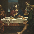 Guercino e Paolo Antonio Barbieri, Cena in Emmaus,1623 circa, Olio su tela, Cento, Pinacoteca Civica