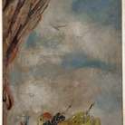 Filippo De Pisis, La tenda rossa, 1931, Olio su tela, cm. 153,5 x 83,5