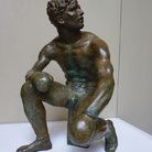 Francesco Messina, Pugile Seduto, 1956, bronzo, cm 34x22x22. Pietrasanta, Museo dei Bozzetti