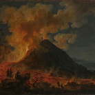 Pierre-Jacques Volaire, L'eruzione del Vesuvio, 1771, Olio su tela, 104 х 210 cm, San Pietroburgo, Museo Statale Ermitage | 