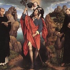 Groeningemuseum: Hans Memling (circa 1433 - 1494), Trittico della Famaiglia Moreel, 1484, Olio su tavola, 174 x 141 cm (Pannello centrale), 87 x 141 cm (Ali)