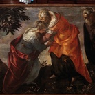 Jacopo Robusti detto Tintoretto, Visitazione, 1588 circa, 158x237 cm, olio su tela, Scuola Grande di San Rocco, Venezia