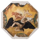 Lelio Orsi, Ratto di Ganimede, 1550/60, affresco strappato e trasportato su tela, ottagonale cm 146x146+295x295. Soprintendenza BSAE - Galleria Estense, Modena