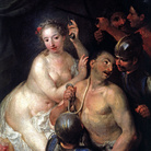 Andrea Celesti, Sansone e Dalila, olio su tela, 160 x 120 cm.