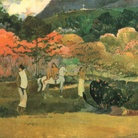 Paul Gauguin, Donne e un cavallo bianco, 1903, Olio su tela, 91.7 x  73.3 cm, Boston, Museum of Fine Arts