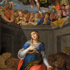 Aurelio Luini, Martirio di Santa Tecla, 1592, tela, cm 343,45 x 179,1. Milano, Duomo, sagrestia capitolare 