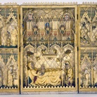 Retablo della Natività, 1375 circa. Argento dorato e legno intagliato e parzialmente dipinto. Guimarães, Museu de Alberto Sampaio