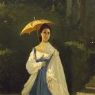 Signora in giardino, 1861, Collezione Enrico Checcucci | Courtesy of Dart - Chiostro del Bramante e Arthemisia Group 2016