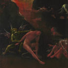 Jheronimus Bosch, Inferno, Polittico delle Visioni dell'Aldilà, 1490-1516 circa, Olio su tavola, 44 x 88 cm, Palazzo Grimani Venezia