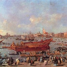 Francesco Guardi (1712 - 1793), Partenza del Bucintoro per San Nicolò di Lido, il giorno dell'Ascensione, 1775-1780 circa, Olio su tela, 66 x 101 cm , Parigi, Musée du Louvre