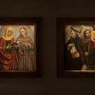 Ambrogio Bergognone, Santa Elisabetta e San Francesco, tempera e olio su tavola, cm 73x58. © Barbara Bonomelli