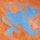 Gillo Dorfles, Bleu vincente, 2013, acrilico su tela cm 70x80