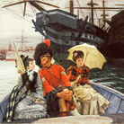 James Tissot, Portsmouth Dockyard, 1877 circa Oil paint on canvas. UK, Londra, Tate © Tate, London 2014