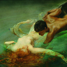 Giulio Aristide Sartorio, La sirena, 1893, Olio su tela applicata su tavola, 71 x 142 cm, Torino, GAM ‐ Galleria Civica d’Arte Moderna e Contemporanea | © Studio Gonella 2007, GAM - Galleria d’Arte Moderna e Contemporanea, Torino - Su concessione della Fondazione Torino Musei