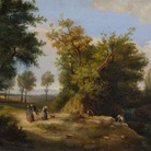 Torquato Mazzoni, Paesaggio con figure