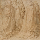 Gruppo di figure drappeggiate, attribuito ad Antonello da Messina, 1460 circa.