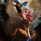 Lorenzo Lotto, San Michele Arcangelo caccia Lucifero, 1545 circa, Olio su tela, 167 × 135 cm, Loreto Museo Pontificio Santa Casa | © Delegazione Pontificia Santuario della Santa Casa di Loreto e Distori Heritage, UNIVPM